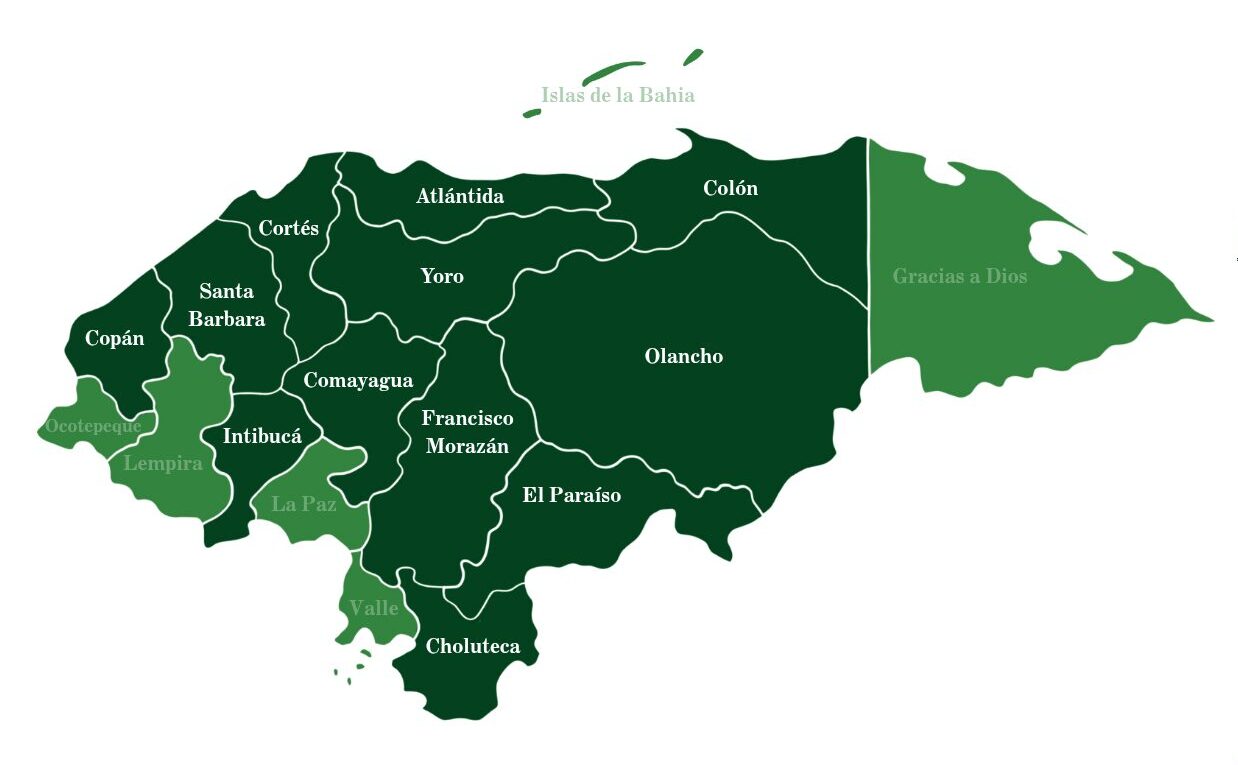 Mapa de Honduras Amor Eterno